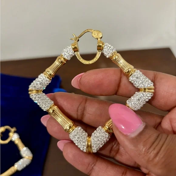 π Sister Love Frosted Diamond Life - Large Earrings π - Picture 3 of 7